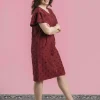 Aida Mekko, Wine Red Big Dot