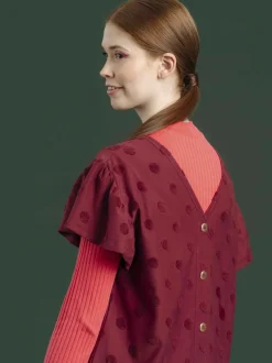 Aida Mekko, Wine Red Big Dot