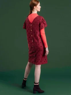 Aida Mekko, Wine Red Big Dot
