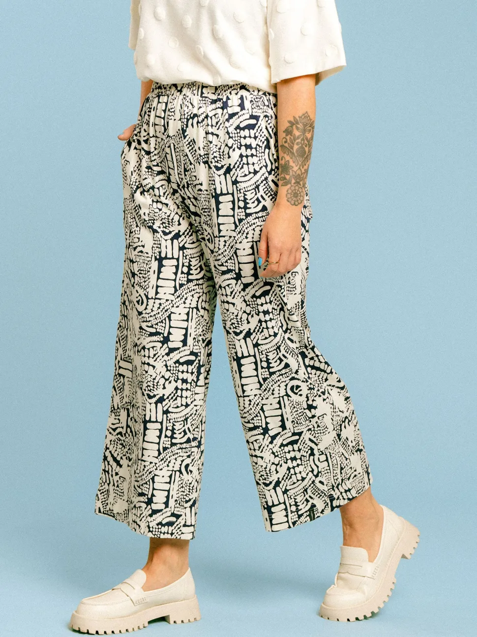 Alessia Culottes Housut, Atrium Navy