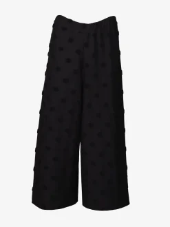 Alex Culottes Housut, Black Big Dot
