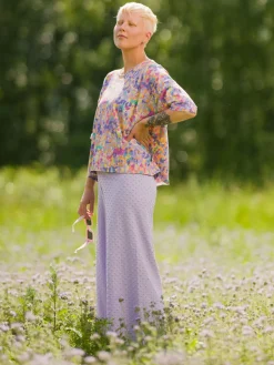 Alex Culottes Housut, Lavender Dot