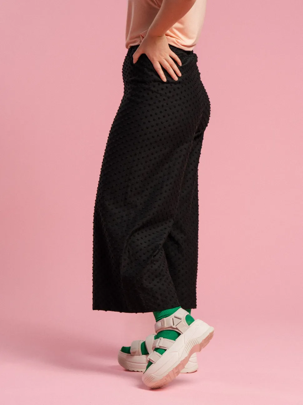 Alex Culottes Housut, Musta Dot
