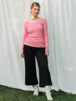 Anna Culottes Housut, Musta