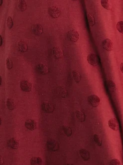 Big Dot Neulosrulla 2 m, Wine Red
