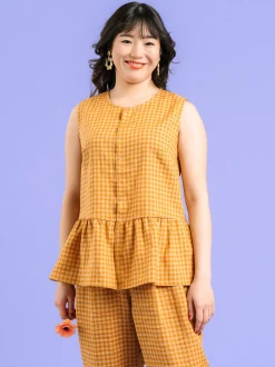 Lia Pellavatoppi, Gingham Orange
