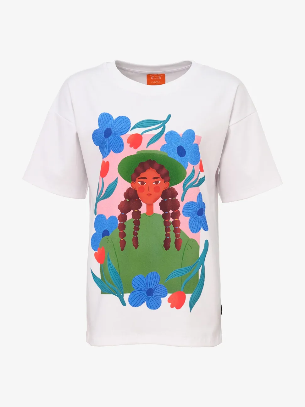 Queen T-Paita, Blossom, White