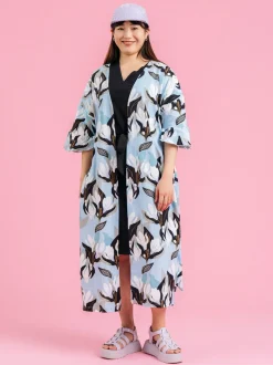 Shana Kietaisumekko/Takki, Flowertile Blue