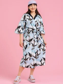 Shana Kietaisumekko/Takki, Flowertile Blue