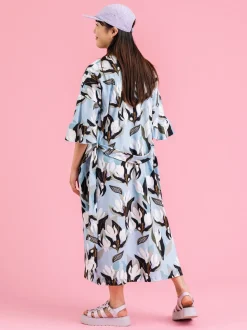 Shana Kietaisumekko/Takki, Flowertile Blue