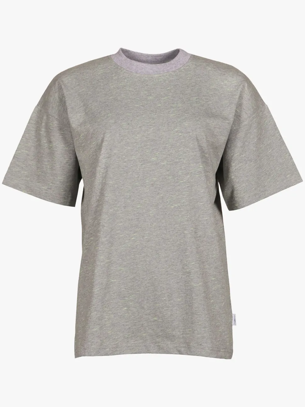 Tara T-Paita, Melange Grey/Lime