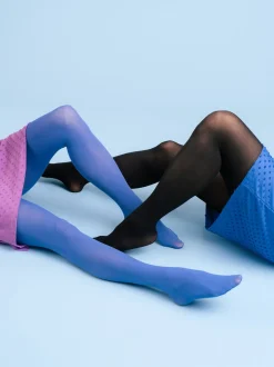 The 3D Pantyhose 50den, Blue/Black (2kpl pakkaus)