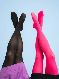 The 3D Pantyhose 50den, Pink/Black (2kpl pakkaus)